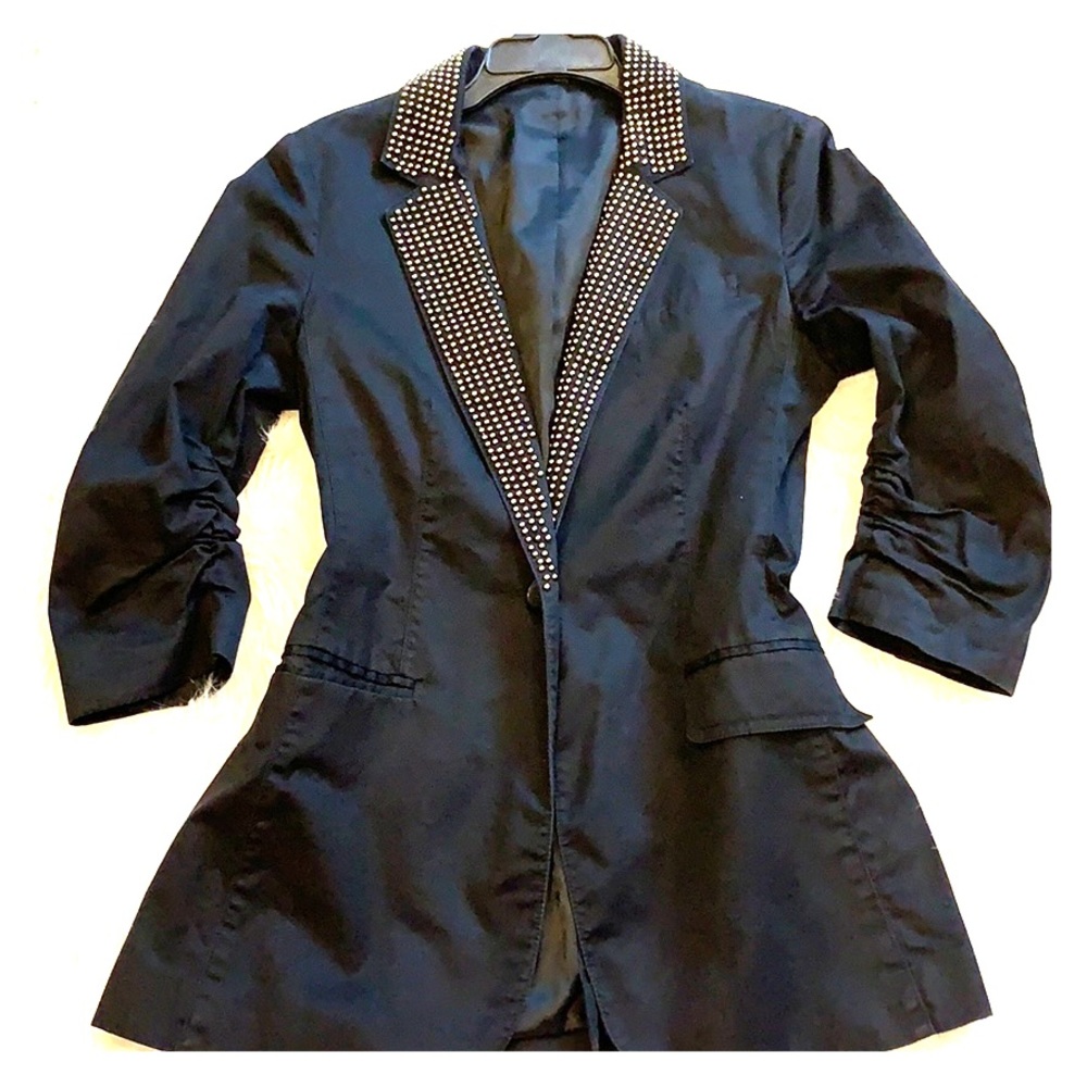 Express Notch collar one button blazer